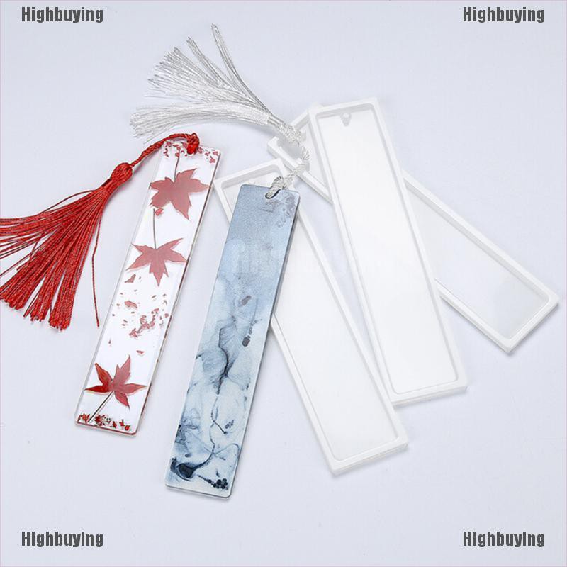 Hbid Glory Rectangle Silicone Bookmark Mold DIY Making Epoxy Resin Jewelry DIY Craft Mould Jelly