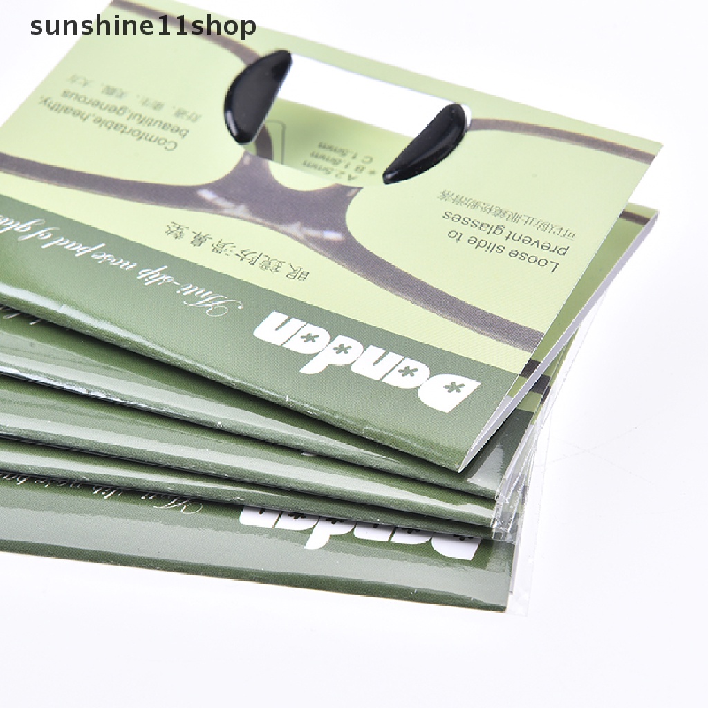 Sho 5 Pasang Bantalan Hidung Kacamata Bahan Silikon anti slip 1.8mm