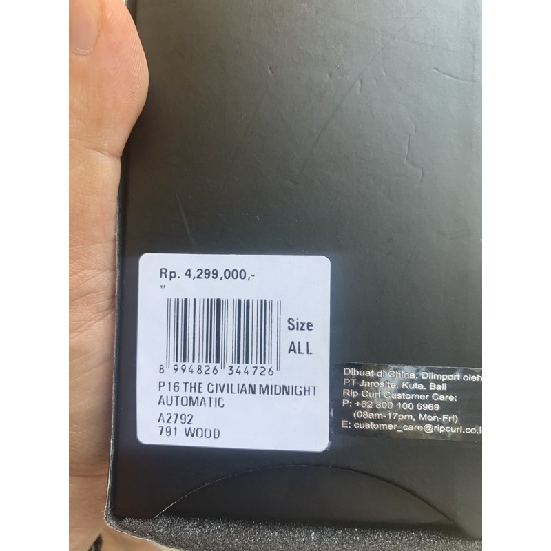 Jam Tangan Rip Curl  Automatic civilian midsize black wood