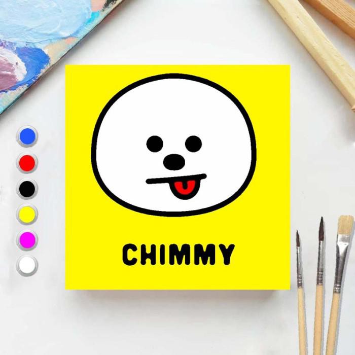 

Art / Painting By Number Bts Bt21 2 20X20 Wooden Painting Kit/Set Melukis - Chimmyface