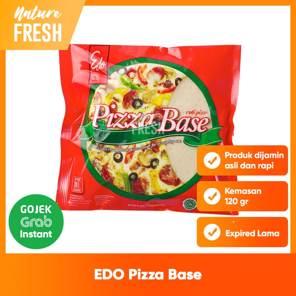 Edo Pizza Base Roti Pizza Siap Saji - Roti Pizza Beku Siap Panggang Kulit Adonan Pizza