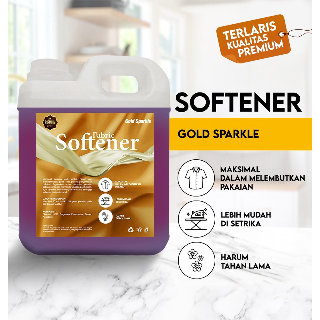 PROKLEEN Softener Pelembut Pewangi Pakaian 1 Liter &amp; 800 ML REFILL KONSENTRAT