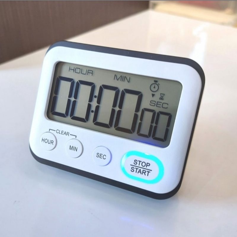 Jual Digital Timer Masak Alarm Dapur 99 Jam Clock Kedip Silent Mode