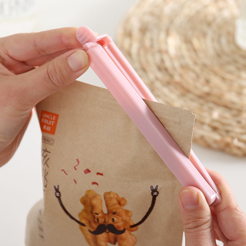 5pcs / Set Klip Penyegel Kantong Plastik Makanan / Snack 2 Ukuran