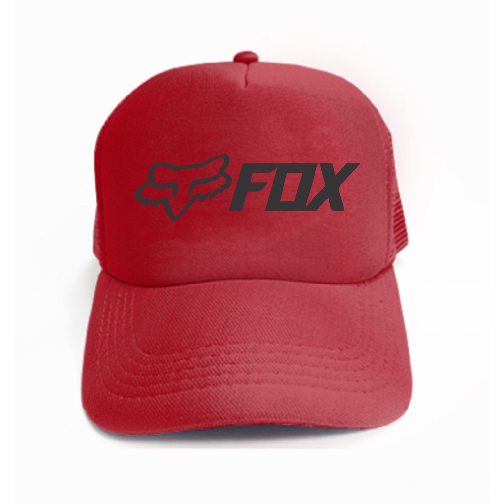 Topi Merah List Hitam Kode 021