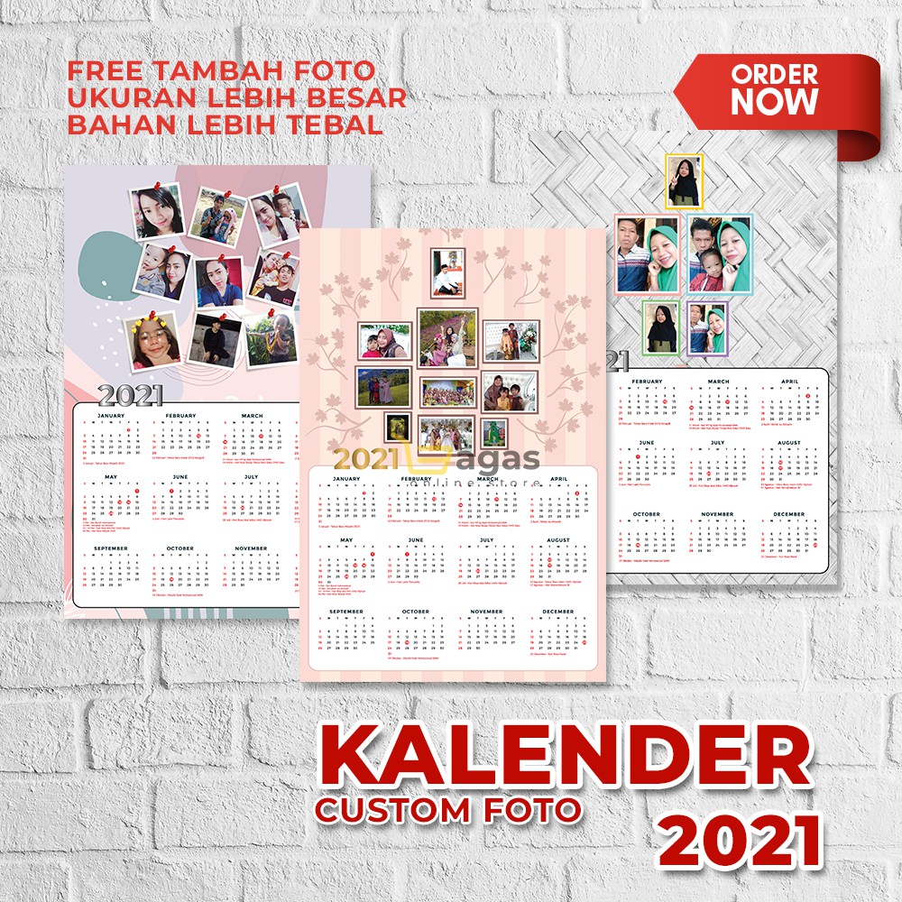 

KALENDER CUSTOME FOTO / KALENDER 2021 / KALENDER MURAH