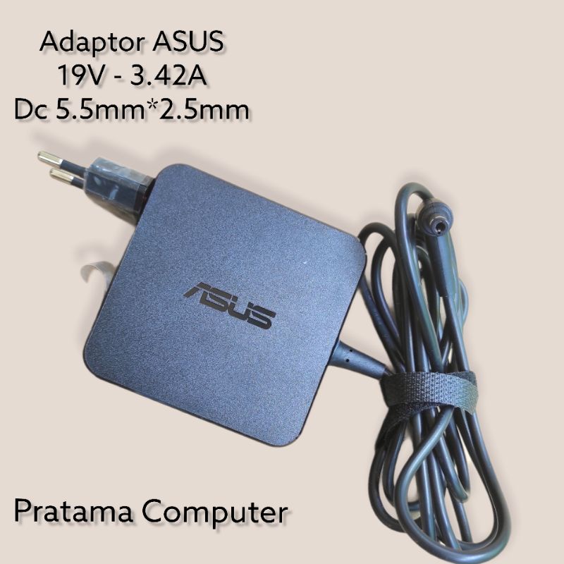 Original AC Adaptor Laptop Asus 19V 3.42A SQUARE 65Watt