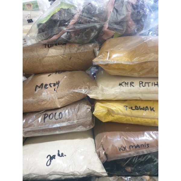 

Tumbar 250 gram Mesoy Polo ahe Kunir Kunir putih Temu Kayu manis