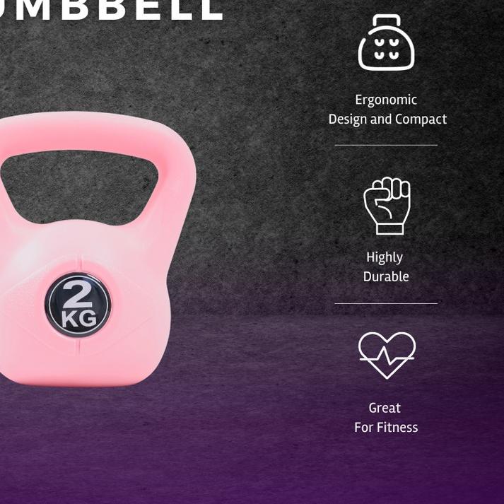 ➬ LIGHTSPEED KettleBell 2 KG / Barbell 2 KG/ Dumbell / Barbel / Dumbell 2kg ✰