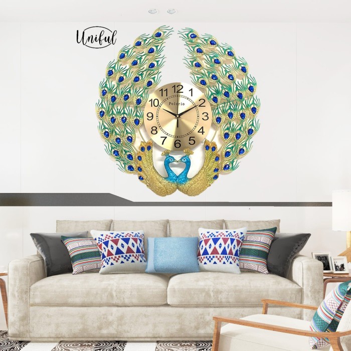 Jam Dinding Merak Type A10/jam/jam merak/jam dinding karakter 3D