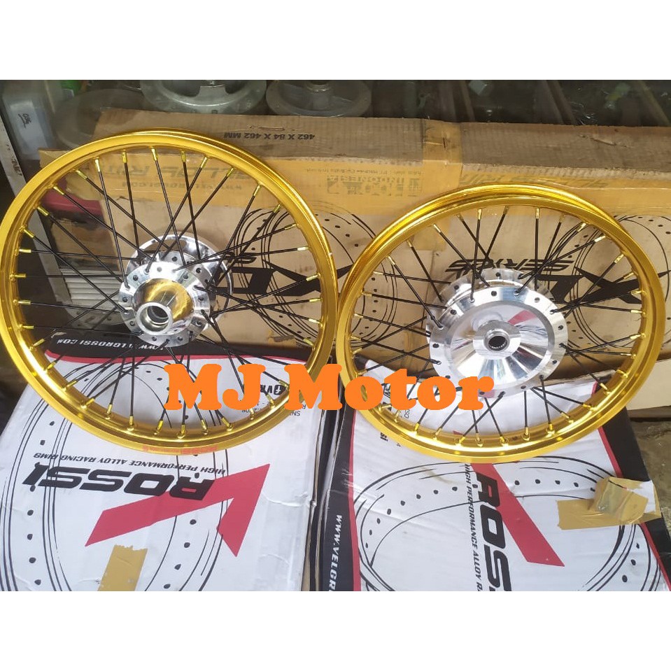 Paketan Velg Rossi Jari jari Tromol VND buat Nmax / Lexi / aerox (Free Stel Velg) 17x140x140