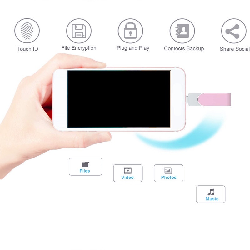 Flash Disk USB 3.0 512GB OTG iP Warna-Warni