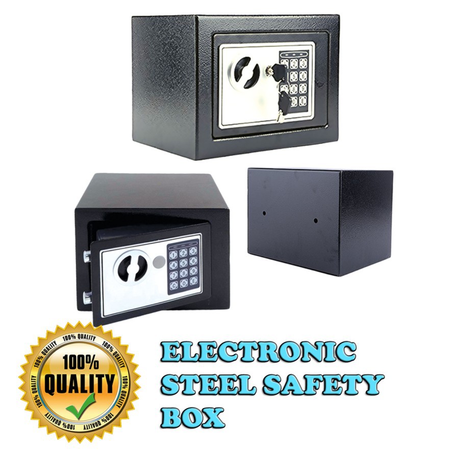 ELECTRONIC STEEL SAFETY BOX DEPOSIT BOX BRANKAS ELEKTRONIK