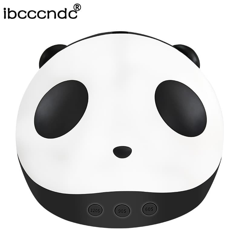 Pengering Kutek Kuku UV LED Nail Dryer Panda Design - PND - Black/White