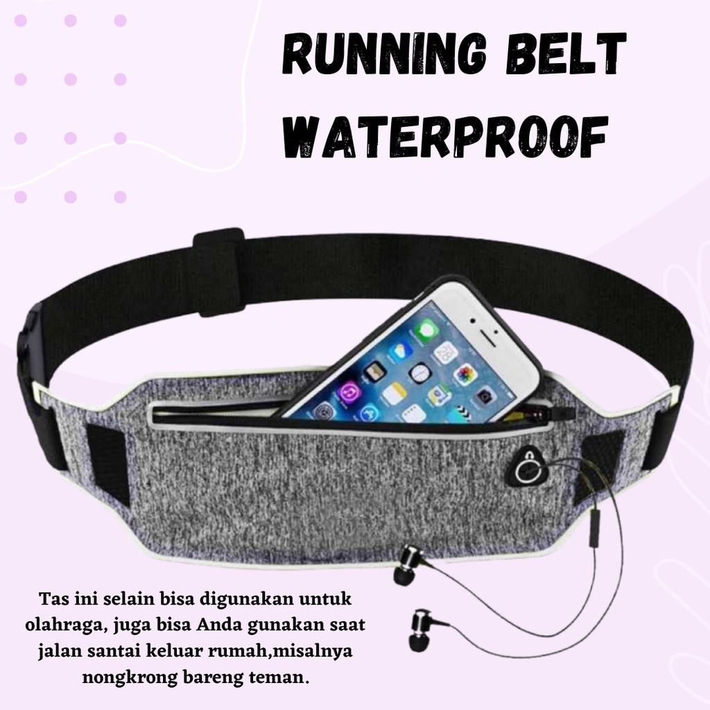 TERBARU!! TAS PINGGANG OLAHRAGA PRIA WANITA / RUNNING BELT WATERPROOF JOGGING BELT FASHION