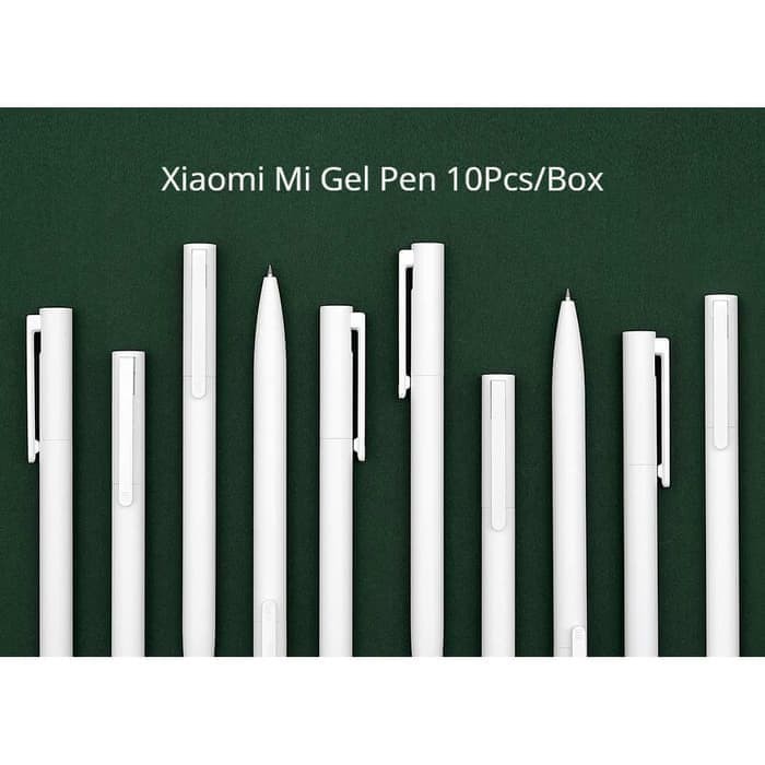 Gel Pen Black 10 Pcs 0.5mm Refill Neutral Pen for Office School