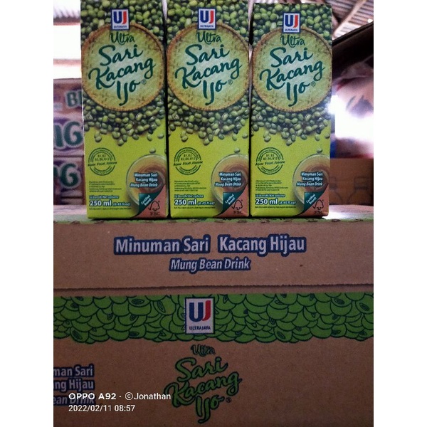 

sari kacang hijau ultrajaya 250ml