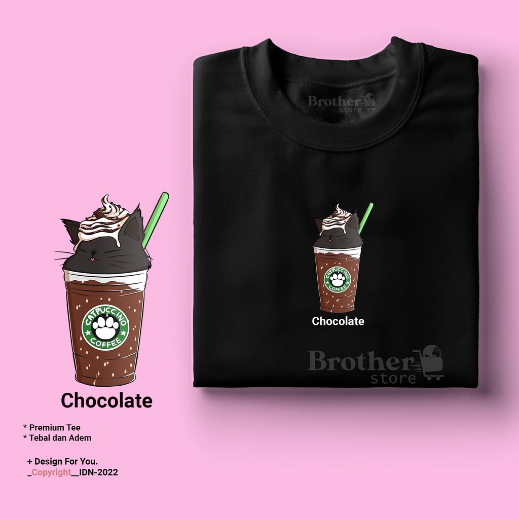 BROTHER STORE - Kaos Distro Pria - KAOS COWOK CEWEK - Kaos Kata Kata - Articel Chocolate Premium