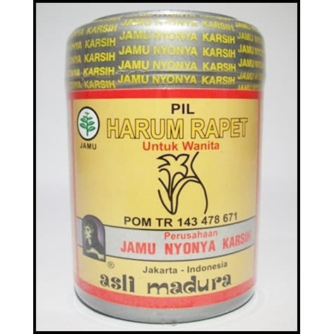 

Jamu Harum Rapet Nyonya Karsih Suplemen Herbal Indonesia (250 pil)