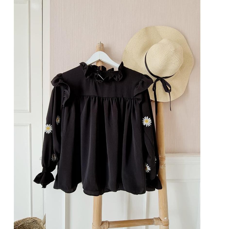 ICS BLOOMING DAISY TOP / blouse wanita kekinian / blouse daisy ➢☃ (Terbaru)