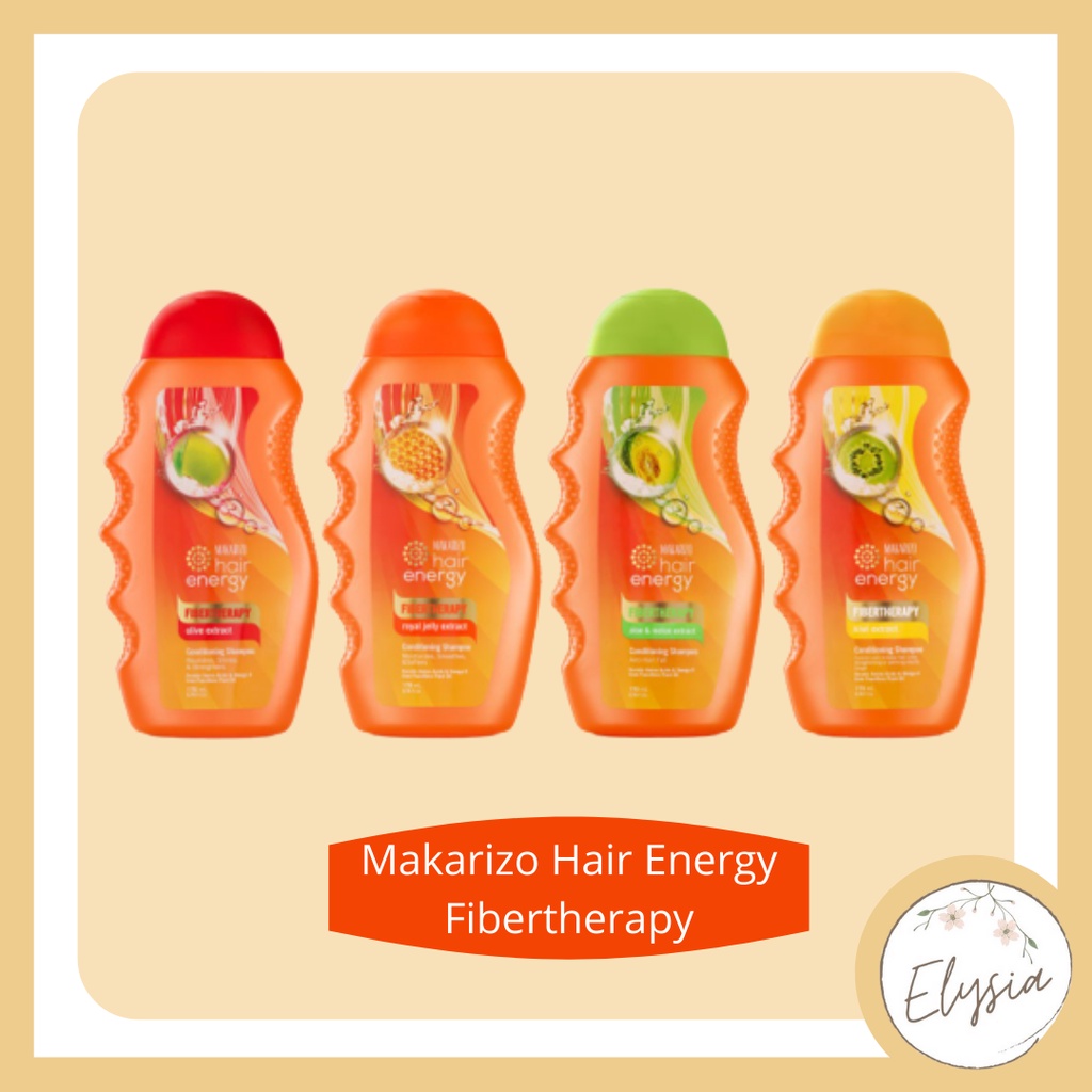 Makarizo Hair Energy Fibertherapy Conditioning Shampoo Kiwi/ Olive/ Aloe Melon/ Royal Jelly 170 mL