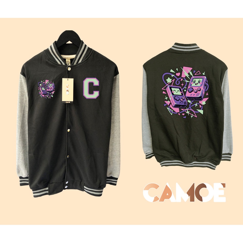 Jaket Varsity Premium CAMOE Kawaii Game