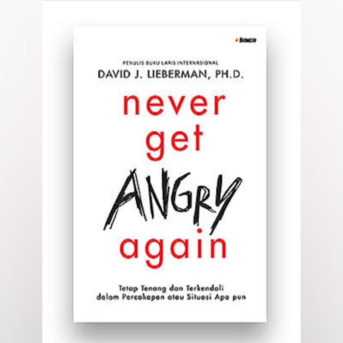 NEVER GET ANGRY AGAIN