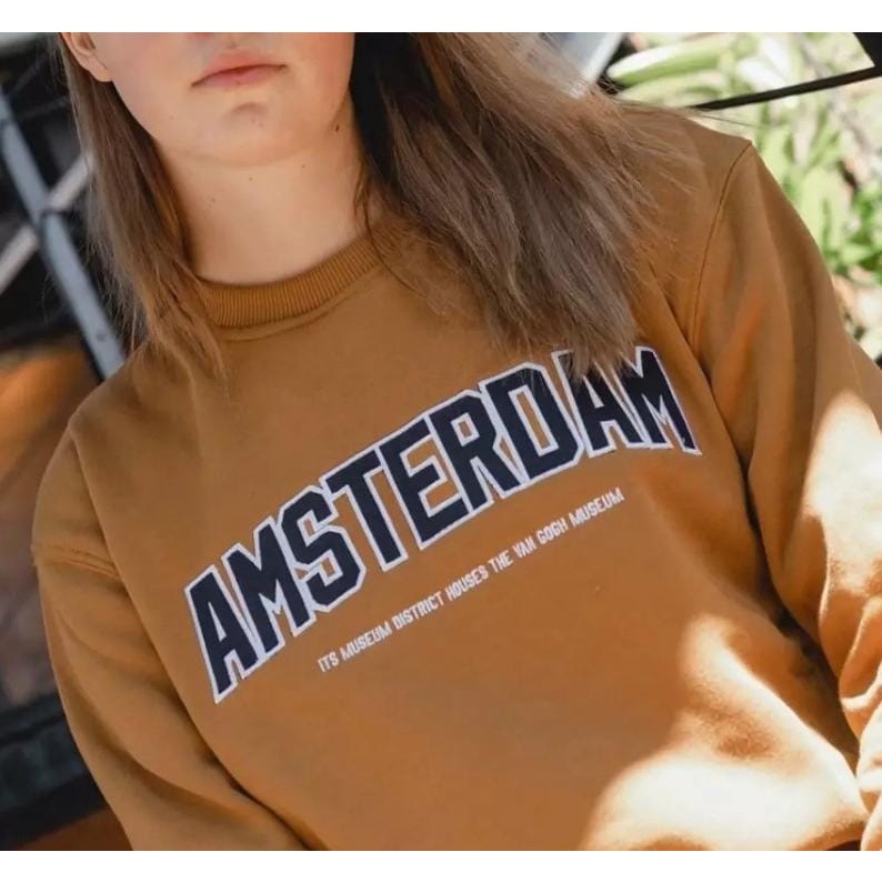 AMSTERDAM SWEATER UNISEX - ATASAN TEBAL KEKINIAN TERLARIS