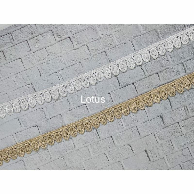 Renda Giper Bordir Zipper Lebar 1,5cm Enceran Per 100cm kode 182783