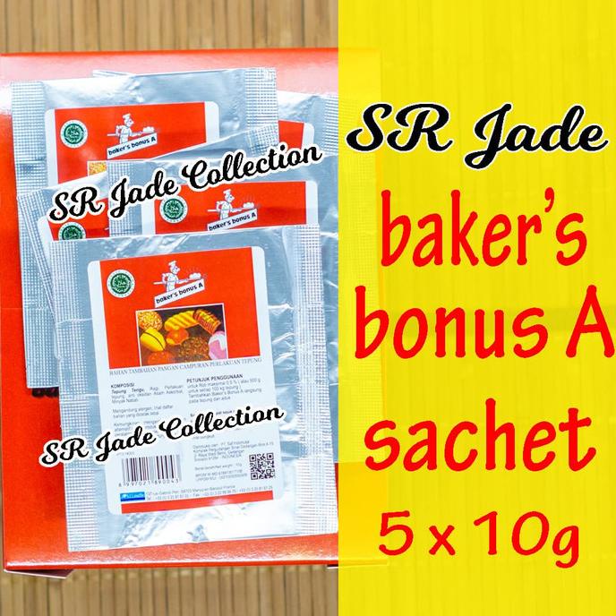 

PROMO Bread Improver Bakers Bonus sachet 5 x 10 gr Baker's Bonus A Baker MURAH