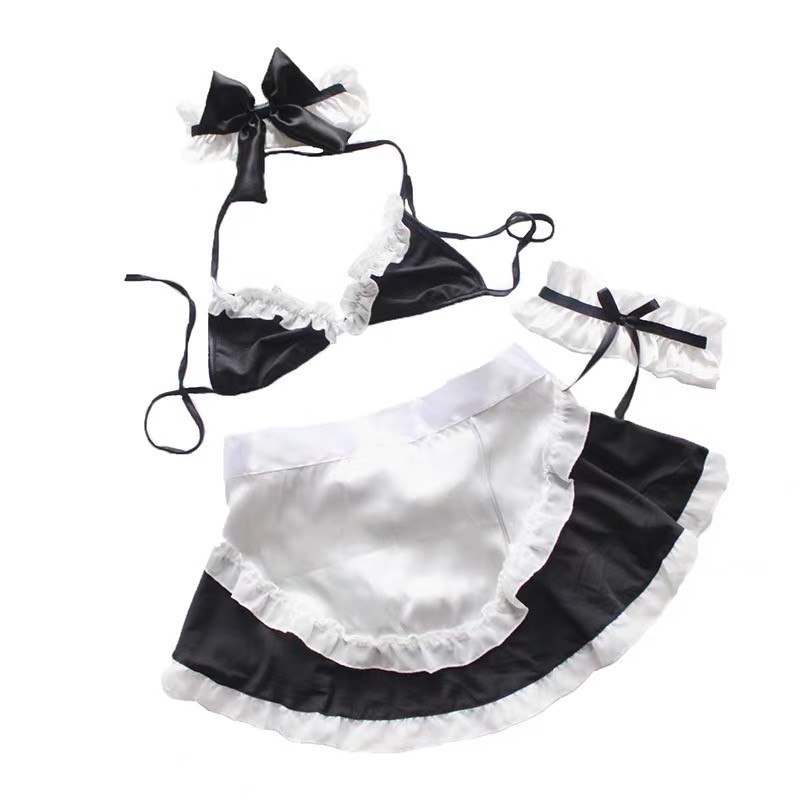 Sexy costume Lingerie Lace Pembantu Cosplay Anime Seragam Apron lingerie A365