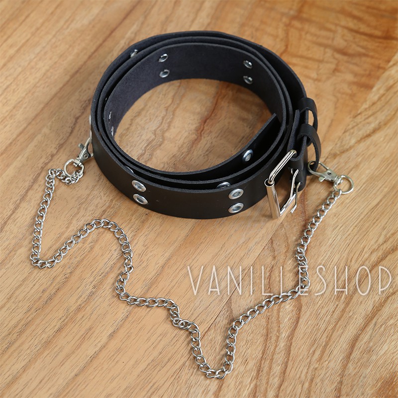 VANILLESHOP - Ikat Pinggang Wanita Ring Belt KOREA BELTIC EYELETS STRADY-BELTIC BESAR RANTAI