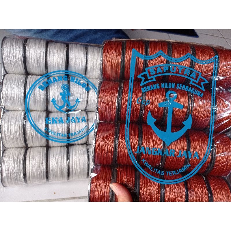 Benang Nilon Bol Tukang Sol Sepatu Layangan Bangunan Besar Panjang(1pack isi 24 pcs) / Benang Jahit Sepatu Kletek Grosir Murah