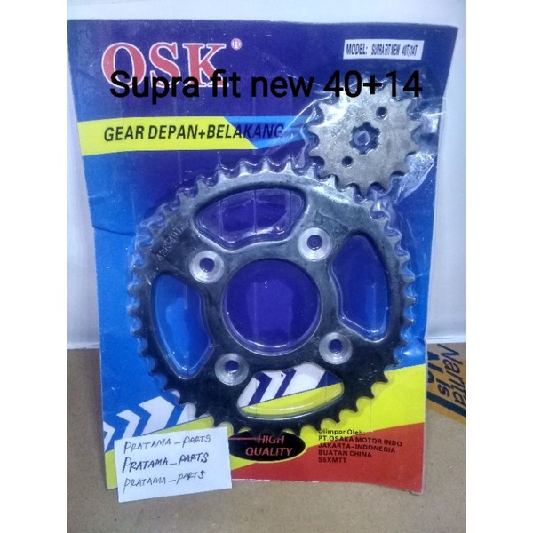 gir belakang Supra fit new karisma 40T+14 osk