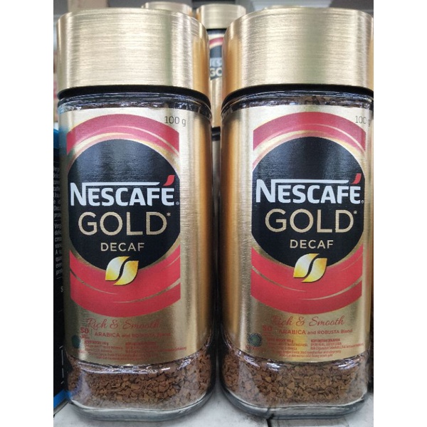

kopi Nescafe gold decafein jar