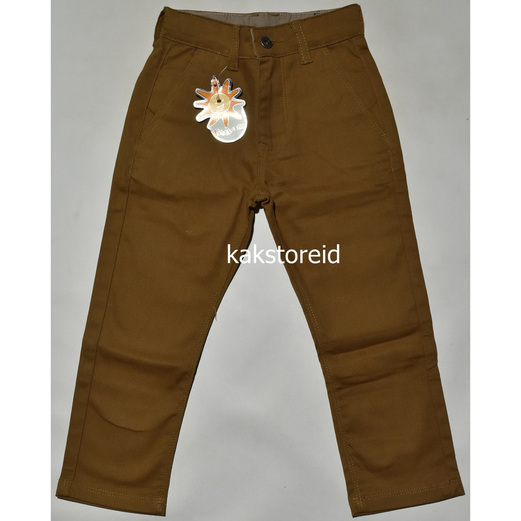 Celana Panjang Anak Littl* M Coklat CAL 38 REAL PICTURE