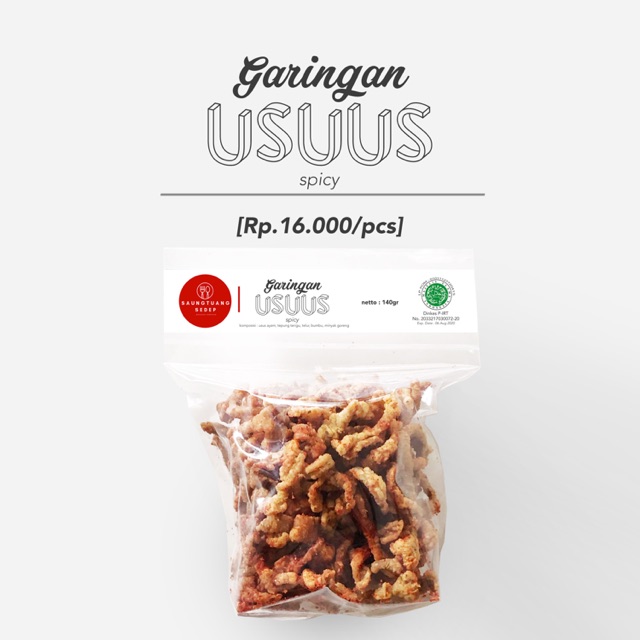 

USUS CRISPY PEDAS / GARINGAN USUUS SPICY