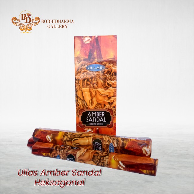 Dupa Hio Wangi Harum Aromaterapi India Ullas Amber Sandal Heksagonal