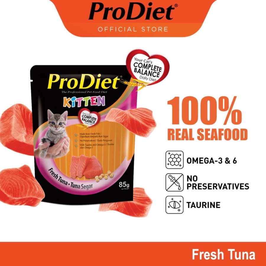 ProDiet Pouch 85gr ProDiet Kitten ProDiet Wet Food Prodiet Sachet