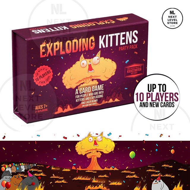 Exploding Kittens : PARTY PACK Board Game Kittens Games