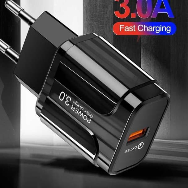 Charger quick Charging qualcoom Port  3.0 3A 3 amper Batok Cas 18W SLS-002 Grab Medan