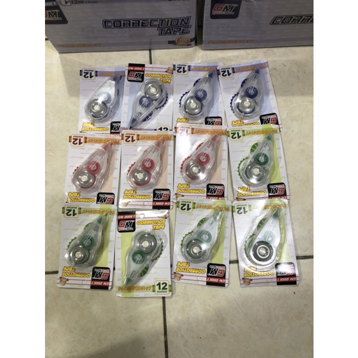

TULIS-ALAT- CORRECTION TAPE TIP X GM200CT 12 METER -ALAT-TULIS.