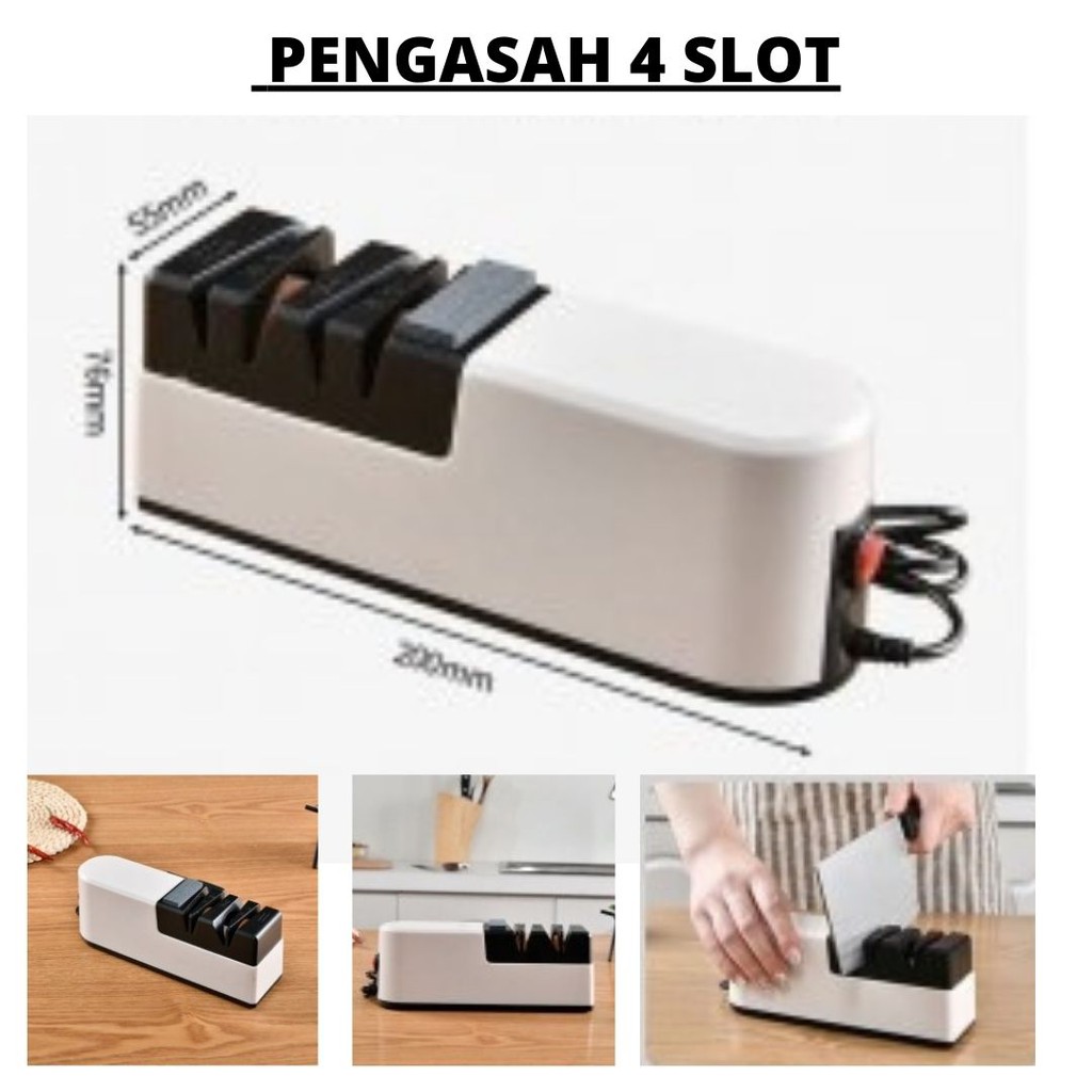 Pengasah Pisau Elektrik USB Otomatis Knife Sharpener  111153