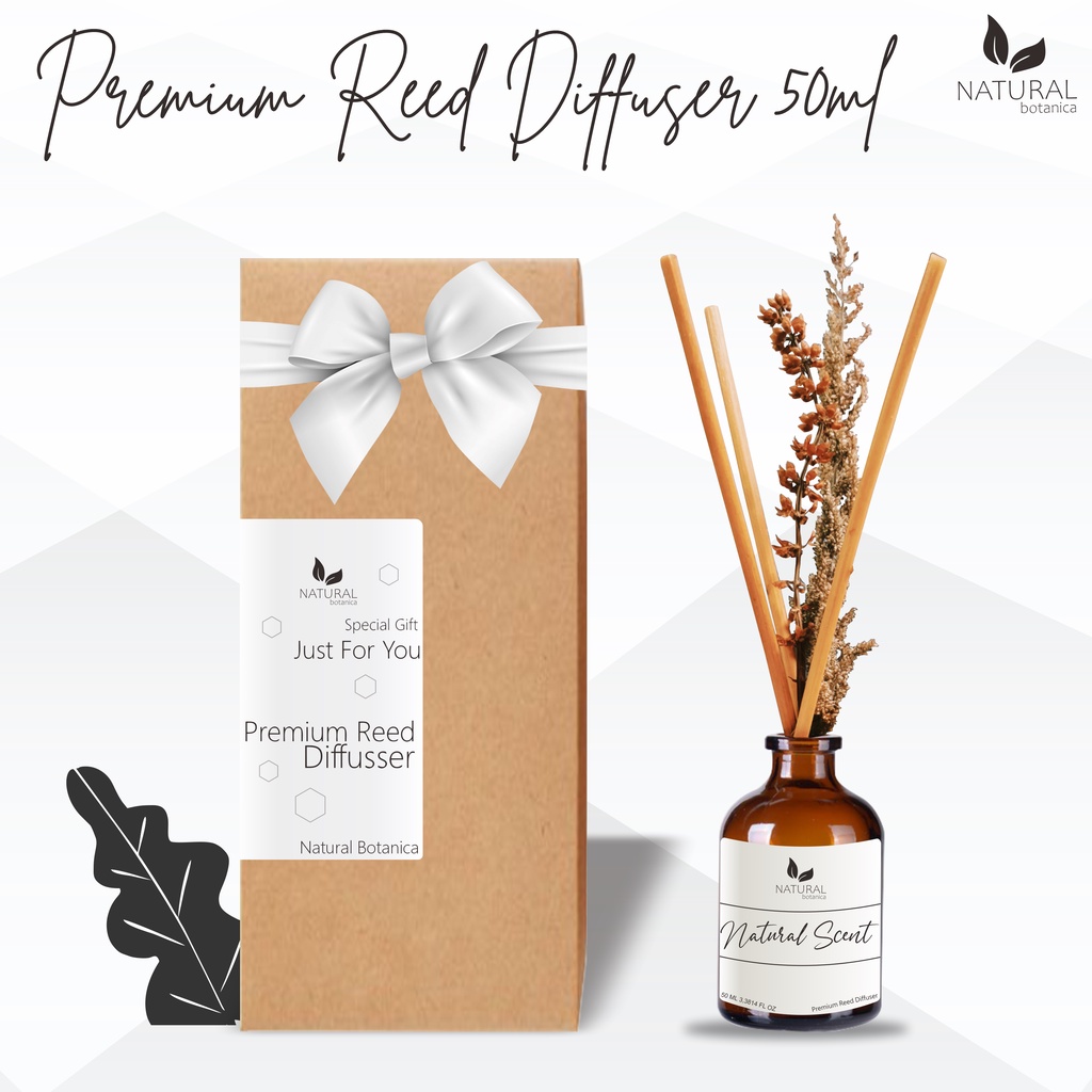 Natural Botanica Premium Reed Diffuser Set 100ml  Spesial Parcel Kado Hampers