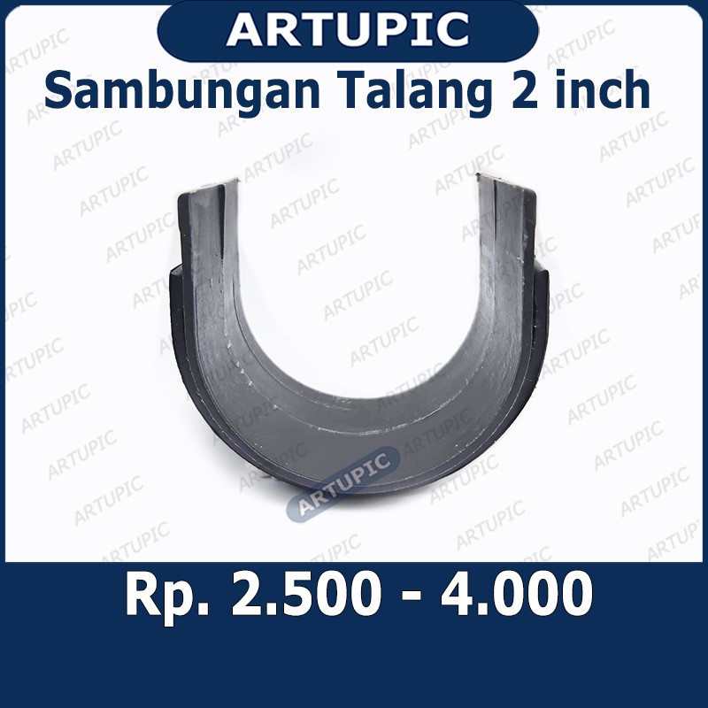 Sambungan Talang 2&quot; inch Setengah Lingkaran Talang Air 2 inch Bulat Letter U Sock