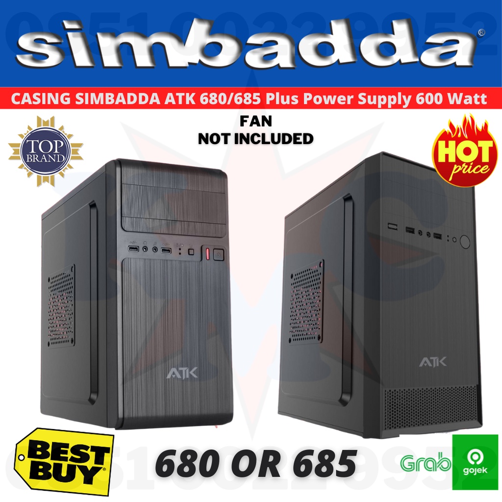 Casing Simbadda ATK 680 685 With Power Supply 600 Watt