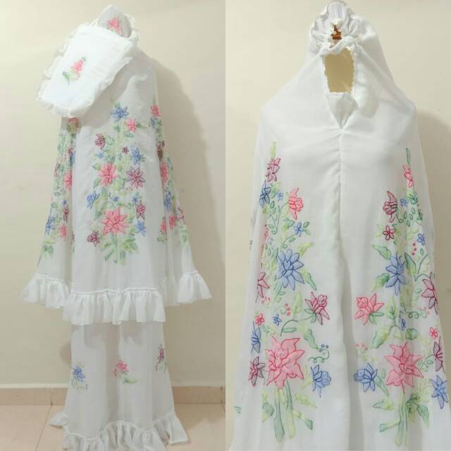 Mukena sulam bayang