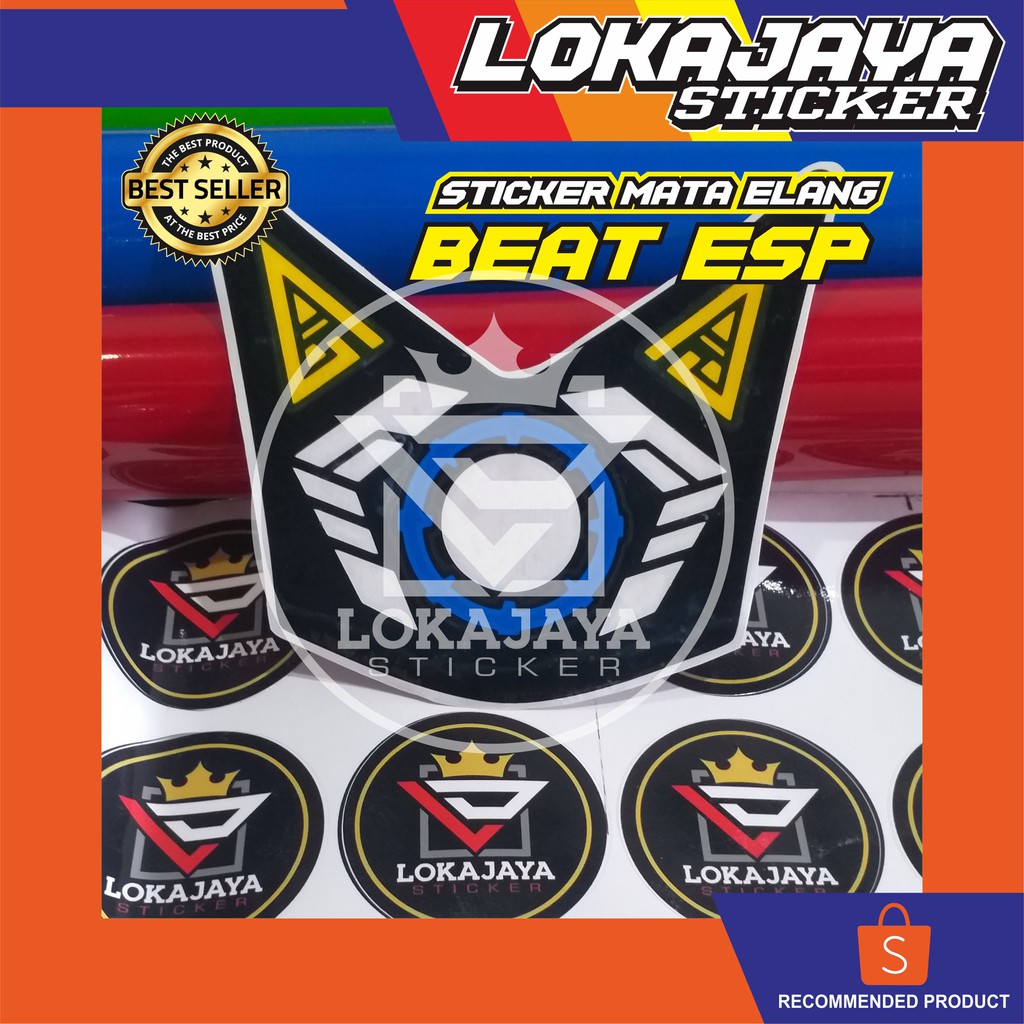 STICKER LAMPU VARIASI MATA ELANG BEAT ESP