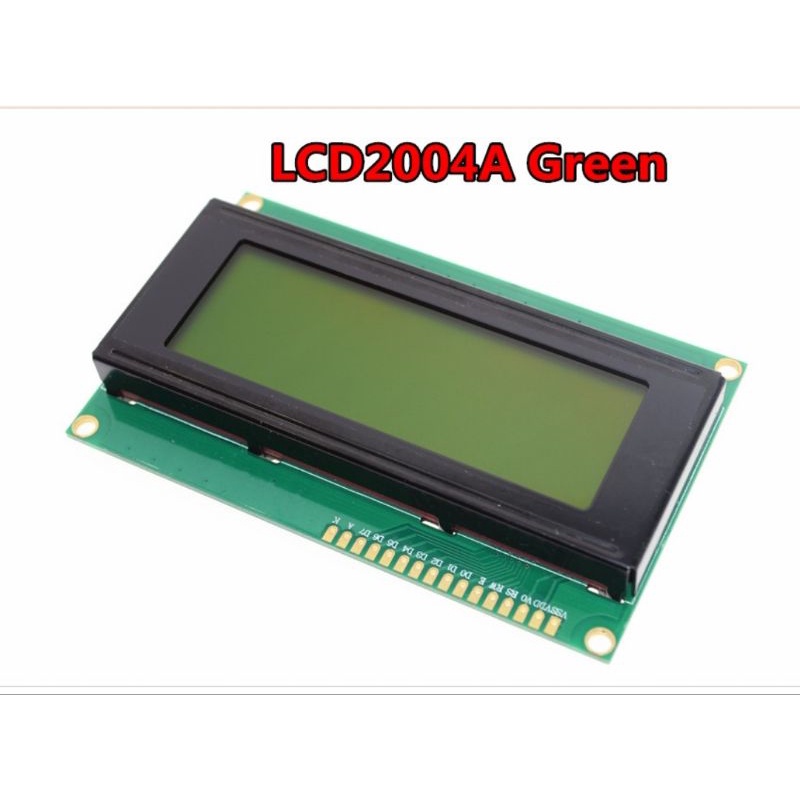 lcd 20x4 2004 caracter karakter board 5v warna hijau