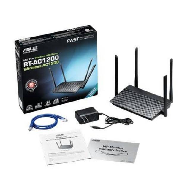 ASUS RT-AC1200 Wireless Dual Band USB Router Gigabit 802.11ac Wifi Router 4 Antenna